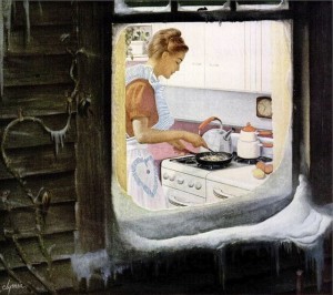 winter window cookingf
